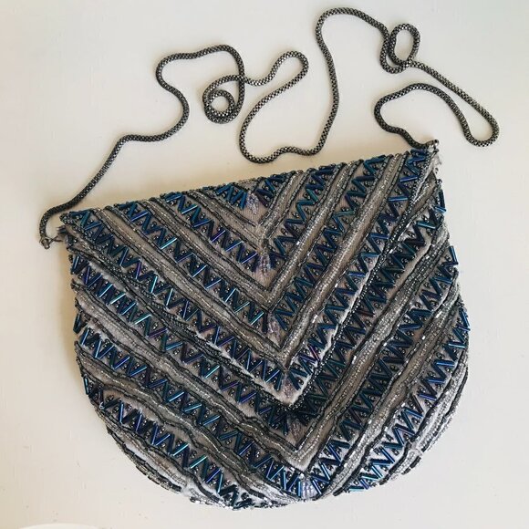 Le Regale Vintage Beaded shoulder bag Evening Purse - Picture 1 of 6